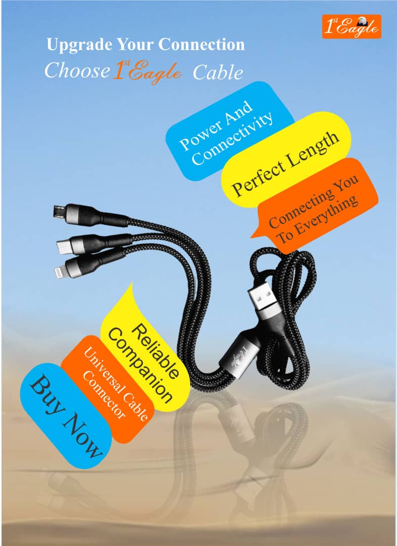 5A 3 in 1 Data Cable