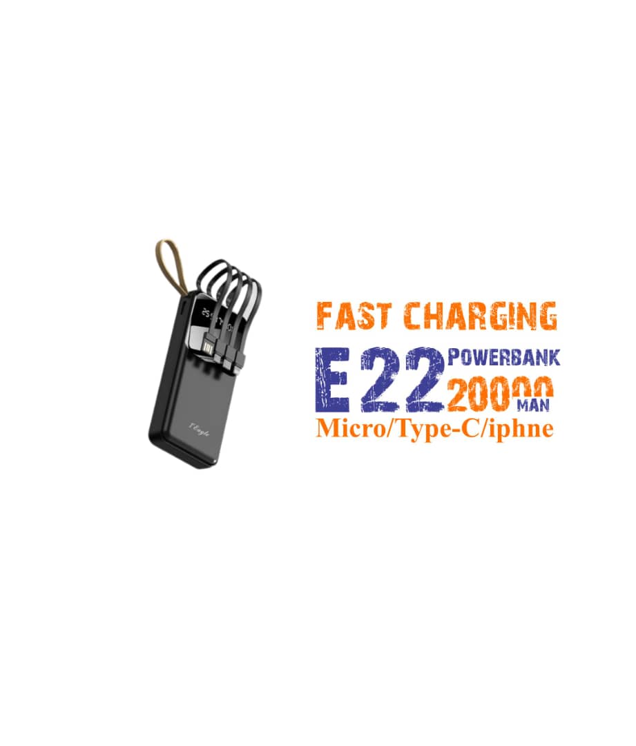 E22 PowerBank With Cables view 2