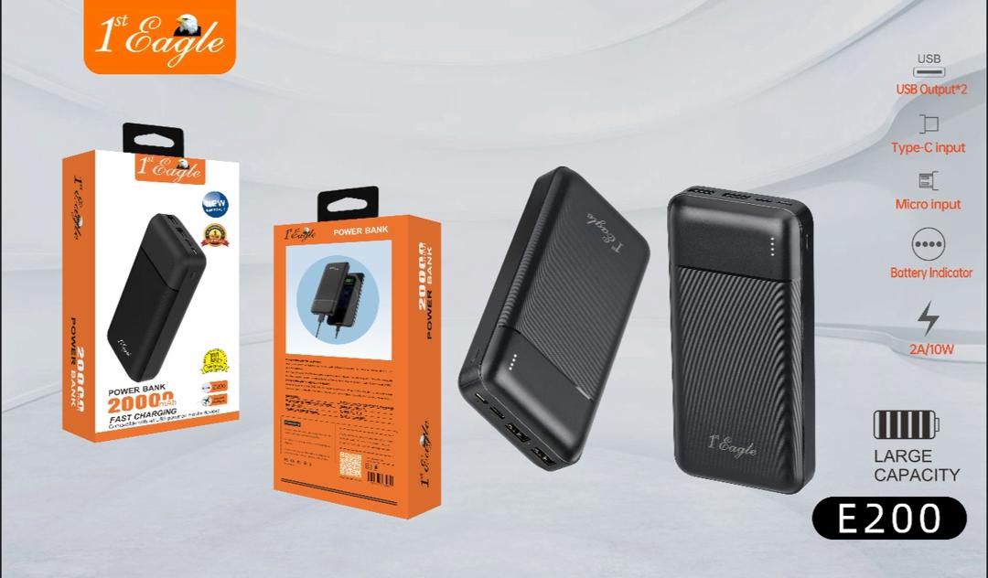 E200 20,000mAh Power Bank New Arrival